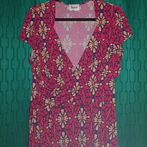 Short-sleeved Midi Dress